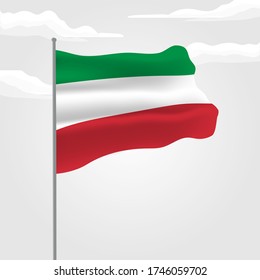 Italian Republic Day. Celebrated annually on June 2 in Italy. Happy national holiday of freedom. Italy flag. Patriotic poster design. Vector illustration