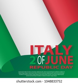 Italian Republic Holiday. Festa della Repubblica Italiana.