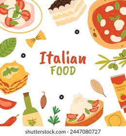 Italian restaurant background,banner template design 