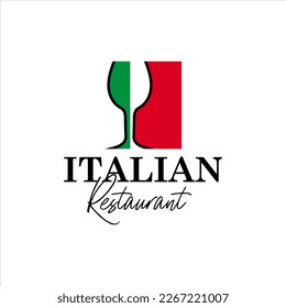 Italian Restaurant Food and Beverage Logo Design Concept