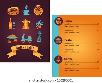 Italian Restaurant menu design