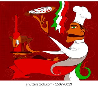 Italian Restaurant (Vector Art)