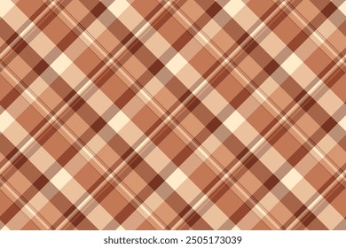 Italian seamless tartan plaid, bandana textile vector background. Site texture fabric check pattern in orange and red colors palette.