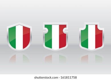 Italian Shield Badge Icons