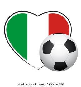 Italian soccer. Vector illustration.