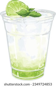 Italian soda is a drink made of club soda and flavored syrup, often served with cream.