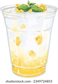 Italian soda is a drink made of club soda and flavored syrup, often served with cream.