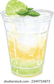 Italian soda is a drink made of club soda and flavored syrup, often served with cream.