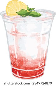 Italian soda is a drink made of club soda and flavored syrup, often served with cream.