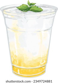 Italian soda is a drink made of club soda and flavored syrup, often served with cream.