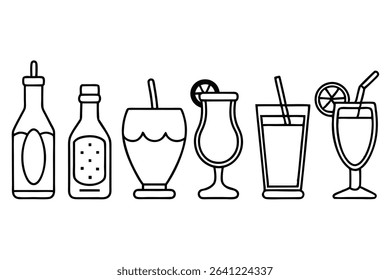 Italian Soda Line Art Creative Design for Illustration and Artwork (2)