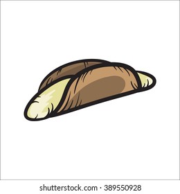 Italian sweet bakery vector hand drawn illustration
