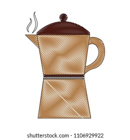 italian traditional coffee maker object