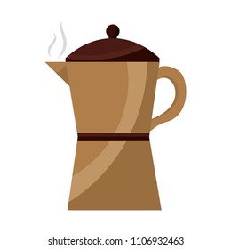 italian traditional coffee maker object
