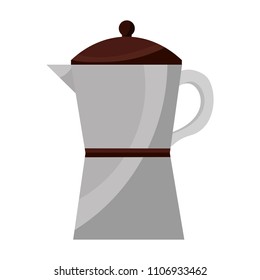 italian traditional coffee maker object