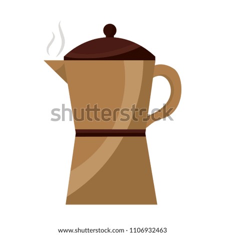 italian traditional coffee maker object