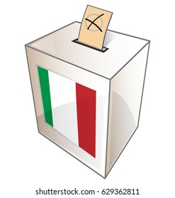 italian urn symbol on white background