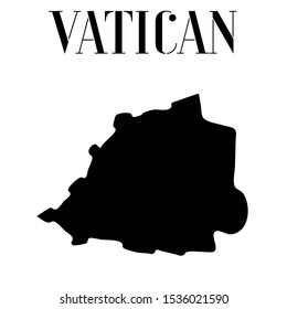 Italian Vatican outline world map silhouette vector illustration, creative design background, national country flag, objects, element, symbols from countries all continents set.