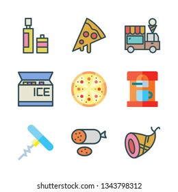 italian vector icon set