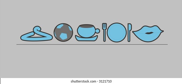 Italian vectorial icons