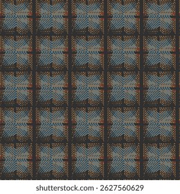 Italian watercolor Primal Geometry lines seamless pattern. neutral earth tones vector texture with thin diagonal stripes,  squares lines, chevron, zigzag. abstract graphic background. luxury linear 