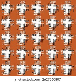 Italian watercolor Primal Geometry lines seamless pattern. neutral earth tones vector texture with thin diagonal stripes,  squares lines, chevron, zigzag. abstract graphic background. luxury linear