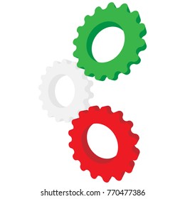 Italian wheels that rapresent our society component