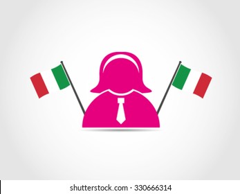 Italian Woman Politician Businesswoman