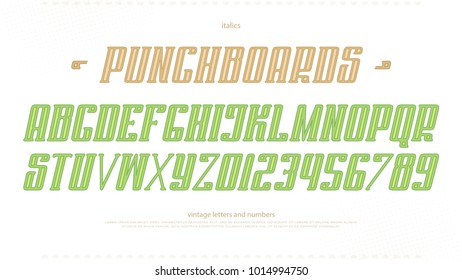 italic alphabet letters and numbers. vector, bold font type design. slanted lettering symbols. stylized, inclined typesetting. oblique typeface template