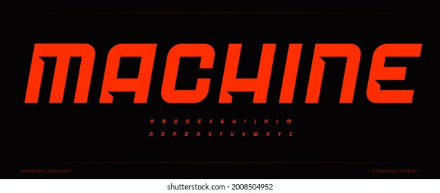 Italic Bold Font Alphabet With Modern Bevel Inside Letters. Dynamic Headline And Strong Logo For Sport, Race, Gym, Fit, Car Service, Automotive, Shirts, Game, Cinema. Vector Typography