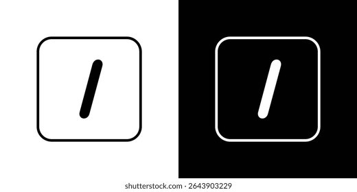 Italic button icon Graphic vector set for ui design
