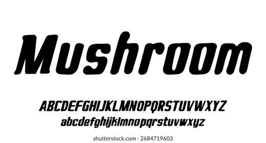 vetor de letras de fonte em itálico para design