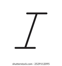 Ícone itálico Conjuntos de vetores contorno