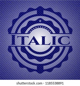Italic jean background