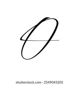 A italic and stylized capital letter O.