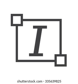Italic Text font edit letter icon