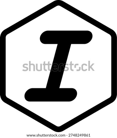 Italic Vector Icon Design Symbol Design Symbol