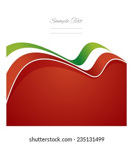 Italy abstract flag ribbon vector