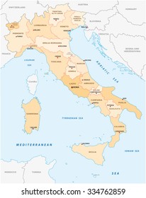 italy administrative map