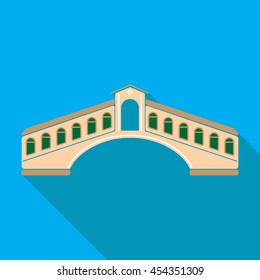 Italy architecture  flat design icon. Template element  for web and mobile applications. Vector image.