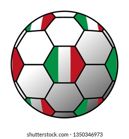 Italy ball with flag
