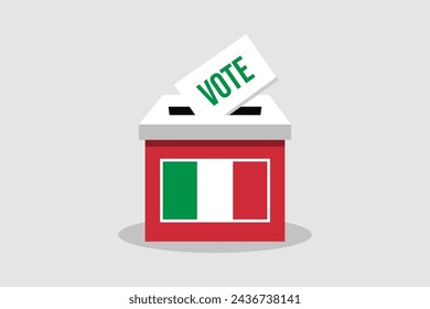 Concepto de ilustración vectorial plana y minimalista. Votar Elecciones de Arte Conceptual.