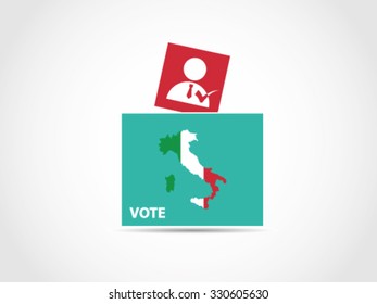 Italy Ballot Box Leader