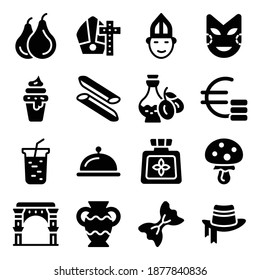 
Italy Building and Accessories in Filled Style Pack 