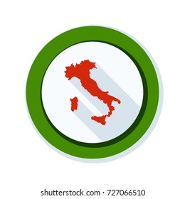 Italy button illustration