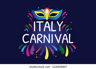 italy carnaval vector illustration design suitable for italy carnafal event