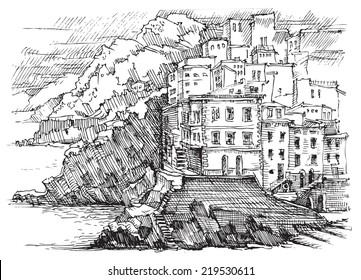 Italy, Cinque Terre landscape