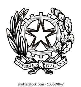 Italy coat of arms. Vector format