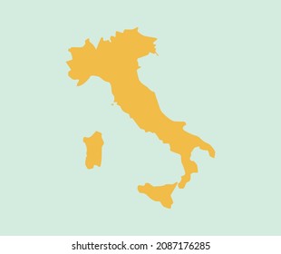 italy country map icon  illustration