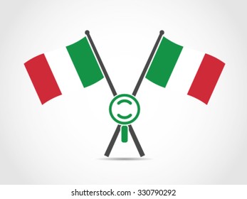 Italy Crossed Flag Emblem Search